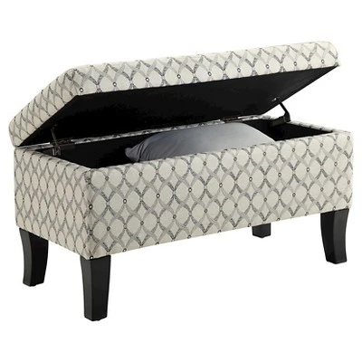 Winslow Storage Ottoman Ribbon Pattern Fabric - Breighton Home 3 Winslow Storage Ottoman Ribbon Pattern Fabric - Breighton Home