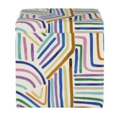 Plano Storage Ottoman Rainbow Strokes Ochre - Project 62™