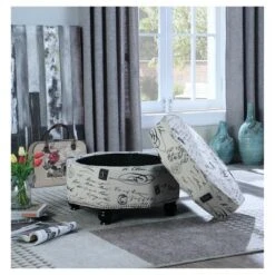 Storage Ottoman Legs-Ore International White -Ottomans Official Shop unnamed file 9353