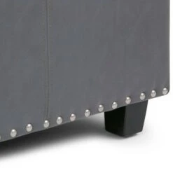 48" Stanford Storage Ottoman - Wyndenhall Coffee Brown Bonded Leather -Ottomans Official Shop unnamed file 9366