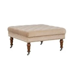 Isabelle Square Tufted Ottoman - Linon Natural 12 Isabelle Square Tufted Ottoman - Linon Natural -Ottomans Official Shop unnamed file 940