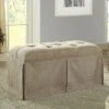 Furman Transitional Button Tufted Fabric Storage Ottoman Brown - HOMES: Inside + Out -Ottomans Official Shop unnamed file 9422