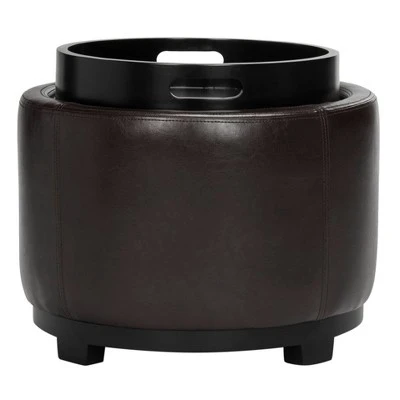 Chelsea Round Tray Storage Ottoman - Safavieh Gold 5 Chelsea Round Tray Storage Ottoman - Safavieh Gold - Image 3