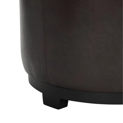 Chelsea Round Tray Storage Ottoman - Safavieh Gold 9 Chelsea Round Tray Storage Ottoman - Safavieh Gold - Image 7