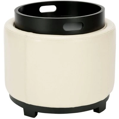 Chelsea Round Tray Storage Ottoman - Safavieh Gold 12 Chelsea Round Tray Storage Ottoman - Safavieh Gold - Image 10