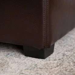 Joshua Bonded Leather Double Flip-Storage Ottoman Brown - Abbyson Living 11 Joshua Bonded Leather Double Flip-Storage Ottoman Brown - Abbyson Living -Ottomans Official Shop unnamed file 9443