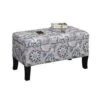 Designs4Comfort Winslow Storage Ottoman - Breighton Home Gray Flora -Ottomans Official Shop unnamed file 9444