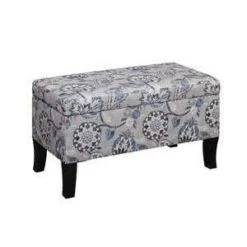 Designs4Comfort Winslow Storage Ottoman - Breighton Home Gray Flora -Ottomans Official Shop unnamed file 9447