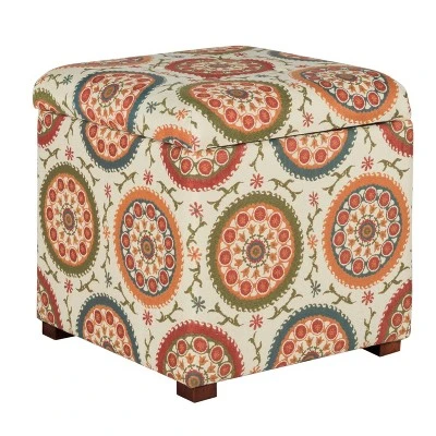 Storage Ottoman Medallion Print - HomePop 4 Storage Ottoman Medallion Print - HomePop - Image 2