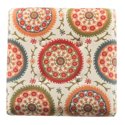 Storage Ottoman Medallion Print - HomePop 7 Storage Ottoman Medallion Print - HomePop - Image 5