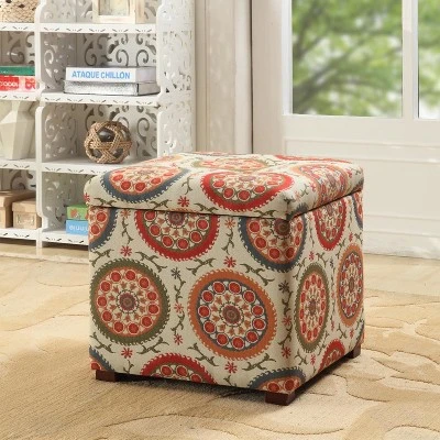 Storage Ottoman Medallion Print - HomePop 8 Storage Ottoman Medallion Print - HomePop - Image 6