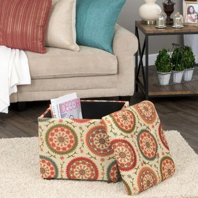 Storage Ottoman Medallion Print - HomePop 12 Storage Ottoman Medallion Print - HomePop - Image 10