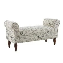 Lillian Bench - Linon Linen -Ottomans Official Shop unnamed file 948