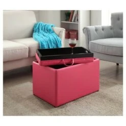 Accent Storage Ottoman Pink - Breighton Home -Ottomans Official Shop unnamed file 9485
