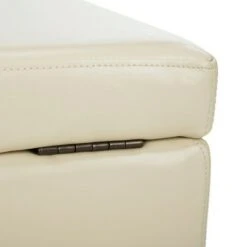 Jonathan Flip Top Storage Ottoman White - Safavieh -Ottomans Official Shop unnamed file 9515