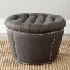 Vanessa Ottoman Silver Nail Heads - Charcoal - Safavieh -Ottomans Official Shop unnamed file 9554