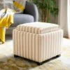 Harrison Single Tray Storage Ottoman Tan/White - Safavieh -Ottomans Official Shop unnamed file 9563