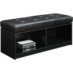 Broadmoor Storage Ottoman Black - Breighton Home