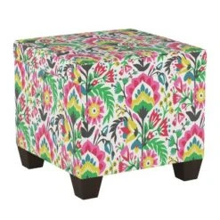 Pattern Fairland Square Storage Ottoman Bright Floral - Threshold™