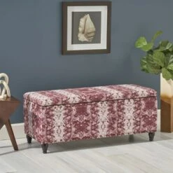 Brantwood Storage Ottoman Tie Dye Mauve - Christopher Knight Home
