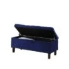 Quilted Tufted Storage Ottoman - Ore International Blue -Ottomans Official Shop unnamed file 9643