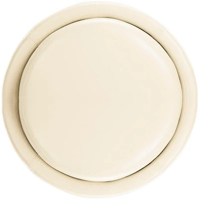 Round Storage Tray Ottoman - Safavieh 7 Round Storage Tray Ottoman - Safavieh - Image 5