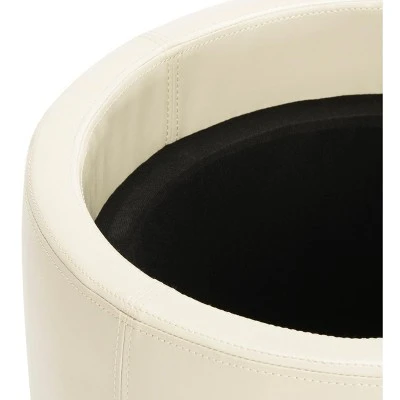 Round Storage Tray Ottoman - Safavieh 9 Round Storage Tray Ottoman - Safavieh - Image 7