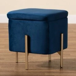Aleron Velvet Metal Storage Ottoman - Baxton Studio Blue/gold 20 Aleron Velvet Metal Storage Ottoman - Baxton Studio Blue/gold -Ottomans Official Shop unnamed file 9675