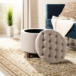 Amelia Tufted Storage Ottoman - Safavieh -Ottomans Official Shop unnamed file 9694