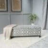 Cleo Storage Ottoman - Geometric Gray - Christopher Knight Home -Ottomans Official Shop unnamed file 9711