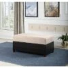Shades Storage Ottoman with 5 Ottomans Brown - Ore International