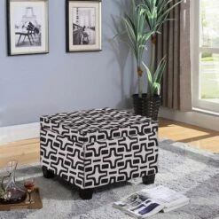 Geometric Star Storage Ottoman - Ore International -Ottomans Official Shop unnamed file 9776