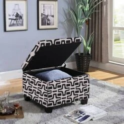 Geometric Star Storage Ottoman - Ore International -Ottomans Official Shop unnamed file 9777