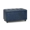 Essex Storage Ottoman Denim Blue - WyndenHall