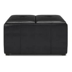 Franklin Small Coffee Table Storage Ottoman Midnight Black - WyndenHall -Ottomans Official Shop unnamed file 9813