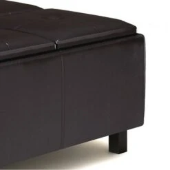 Karis Square Coffee Table Storage Ottoman Tanners Brown - WyndenHall -Ottomans Official Shop unnamed file 9821