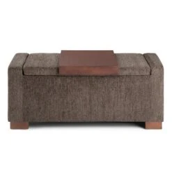42" Crosby Lift Top Storage Ottoman Deep Umber Brown Fabric - WyndenHall -Ottomans Official Shop unnamed file 9843