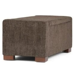 42" Crosby Lift Top Storage Ottoman Deep Umber Brown Fabric - WyndenHall -Ottomans Official Shop unnamed file 9847