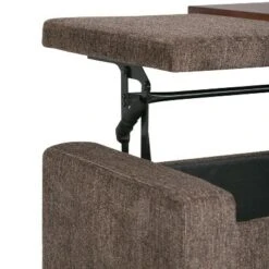 42" Crosby Lift Top Storage Ottoman Deep Umber Brown Fabric - WyndenHall -Ottomans Official Shop unnamed file 9849