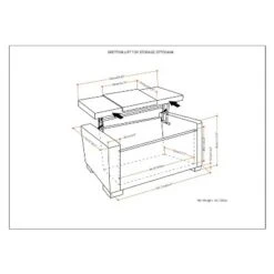 42" Crosby Lift Top Storage Ottoman Deep Umber Brown Fabric - WyndenHall -Ottomans Official Shop unnamed file 9851