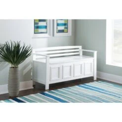 Laredo Storage Bench White - Linon -Ottomans Official Shop unnamed file 987