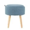 Tray Foot Stool Ottoman Polyester/Wood Natural/Blue - LumiSource -Ottomans Official Shop unnamed file 99