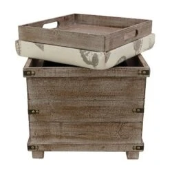 Decor Therapy Hadley Weathered Storage Ottoman - Décor Therapy Barnwood -Ottomans Official Shop unnamed file 9915