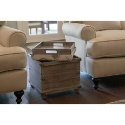 Decor Therapy Hadley Weathered Storage Ottoman - Décor Therapy Barnwood -Ottomans Official Shop unnamed file 9919