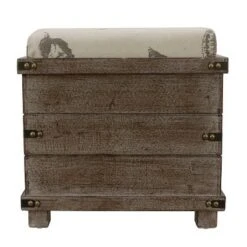 Decor Therapy Hadley Weathered Storage Ottoman - Décor Therapy Barnwood -Ottomans Official Shop unnamed file 9920