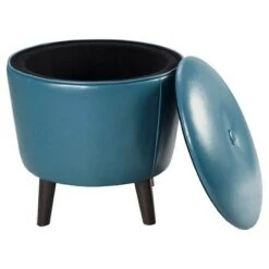 Madison Park Storage Ottoman Peacock - Home