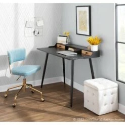 Pouf Contemporary Square Storage Ottoman - LumiSource Velvet White -Ottomans Official Shop unnamed file 9930