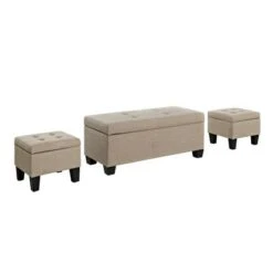 Everett Storage Ottoman Set - Picket House Furnishings Charcoal -Ottomans Official Shop unnamed file 9950