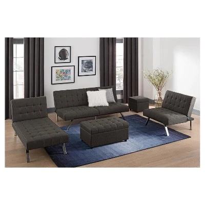 Room & Joy Eve Rectangular Linen Storage Ottoman Gray - Room & Joy 8 Room & Joy Eve Rectangular Linen Storage Ottoman Gray - Room & Joy - Image 6