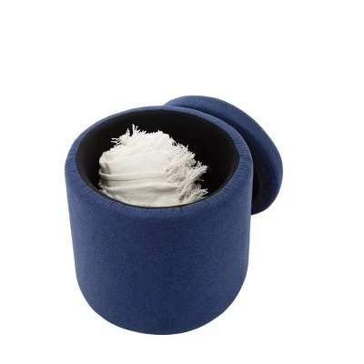 Rocking Stool Wobble Storage Ottoman - Seville Classics Midnight Blue 4 Rocking Stool Wobble Storage Ottoman - Seville Classics Midnight Blue - Image 2